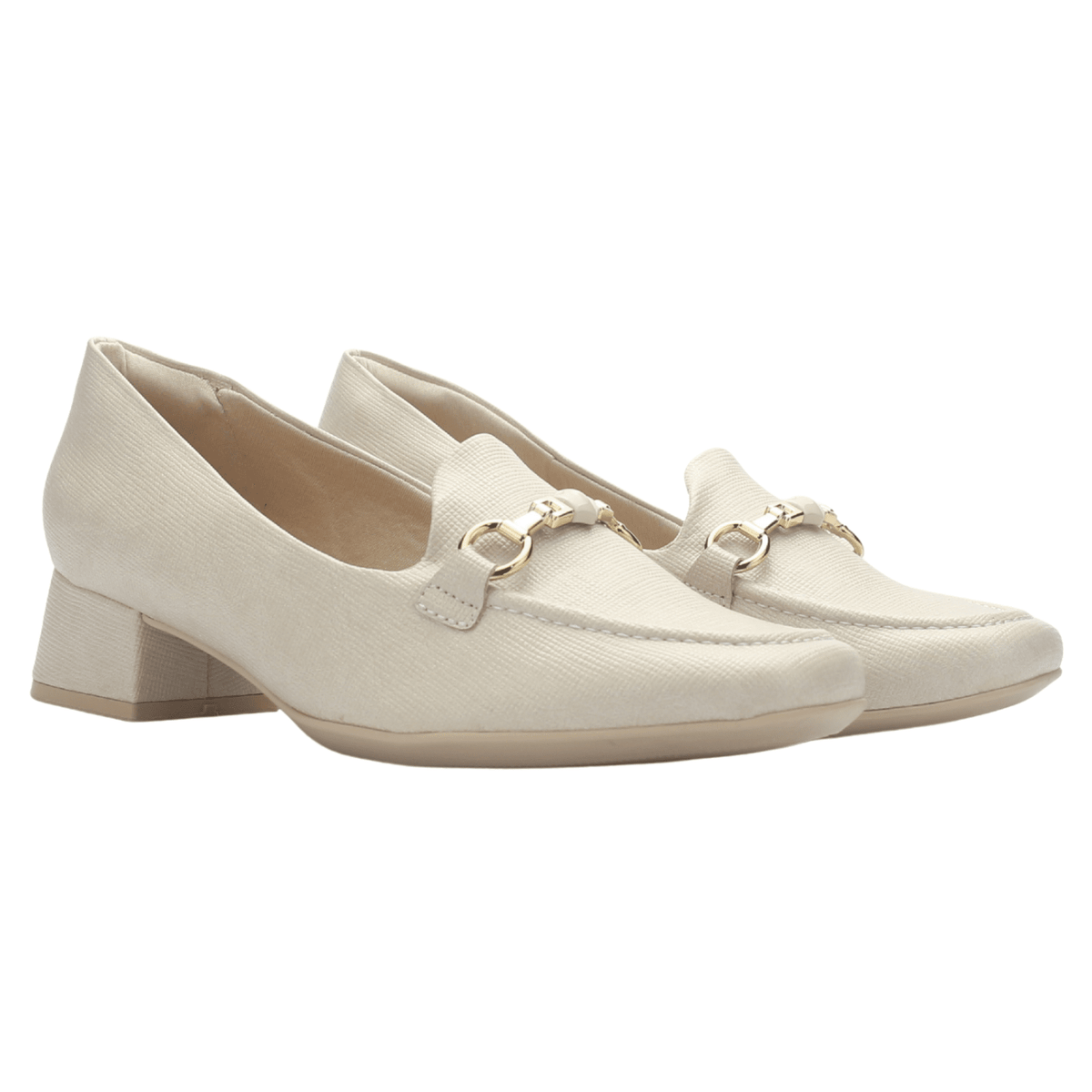 Mocasin Mujer Nude Comfortflex 2595402 Casual Mocasines Taco Comfortflex 