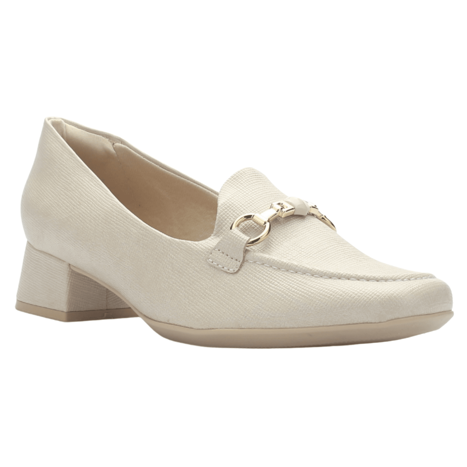 Mocasin Mujer Nude Comfortflex 2595402 Casual Mocasines Taco Comfortflex 
