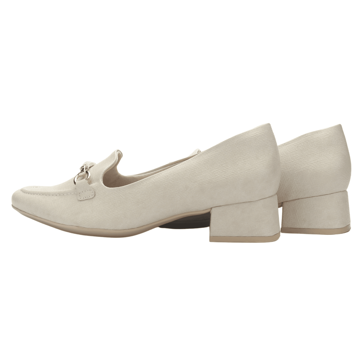 Mocasin Mujer Nude Comfortflex 2595402 Casual Mocasines Taco Comfortflex 