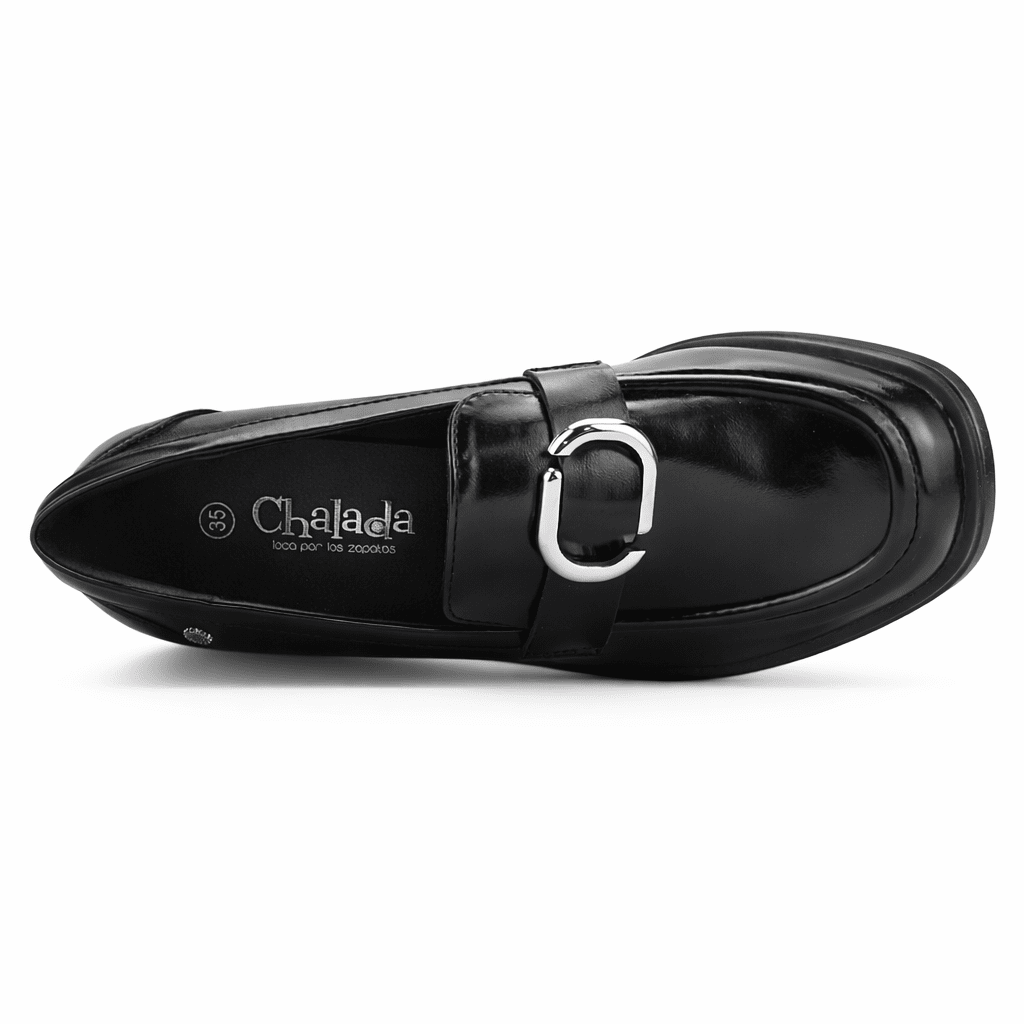 Mocasin Negro Mujer Casual Chalada Bari Zapatos planos Chalada 