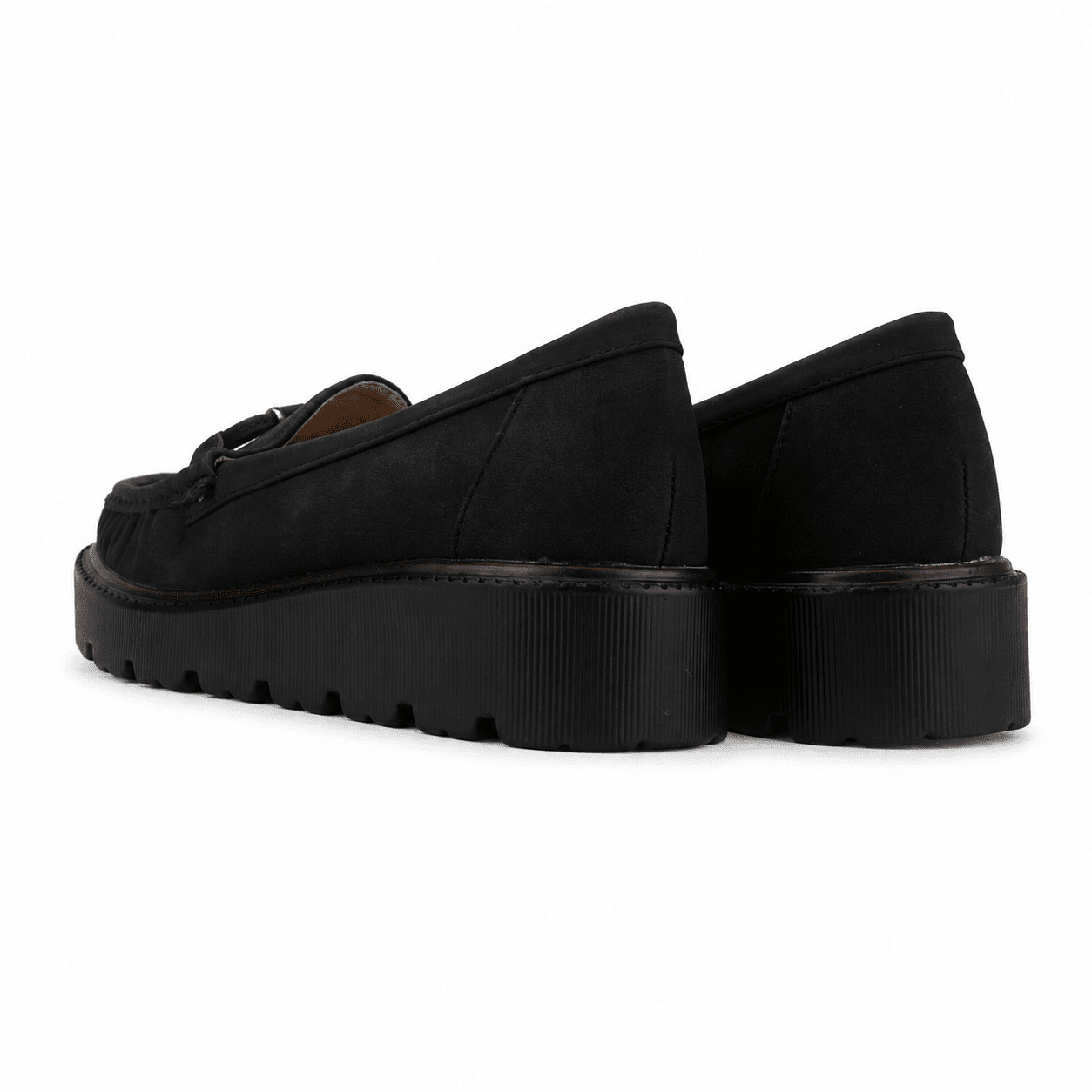 Mocasin Negro Mujer Casual Chalada Gran Mocasines Plataforma Chalada 