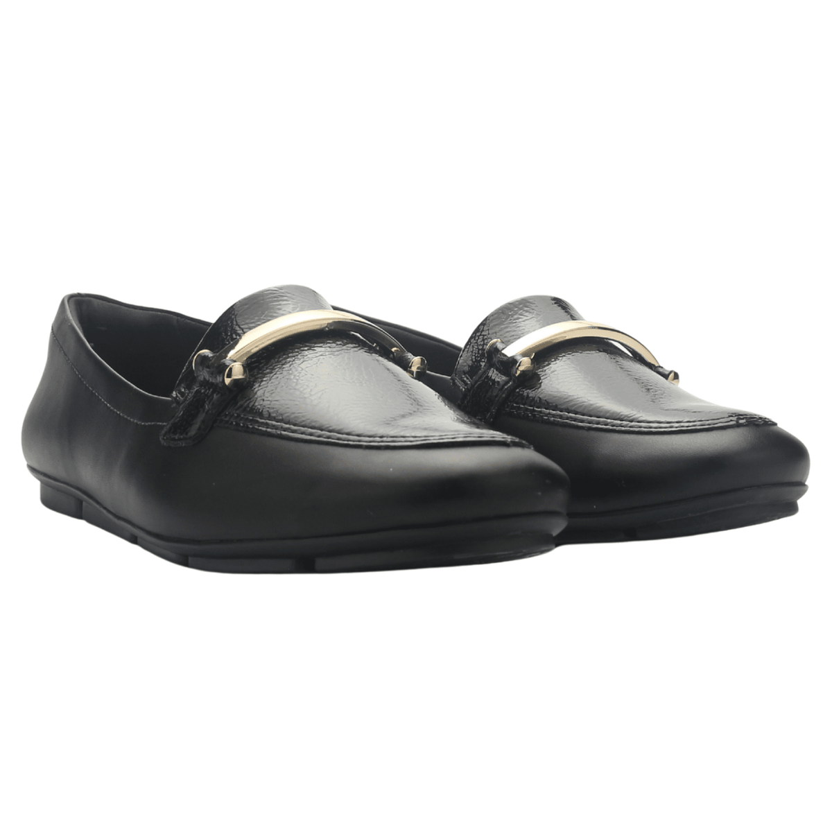Mocasin Negro Mujer Comfortflex 2563404 Casual Mocasines Taco Comfortflex 