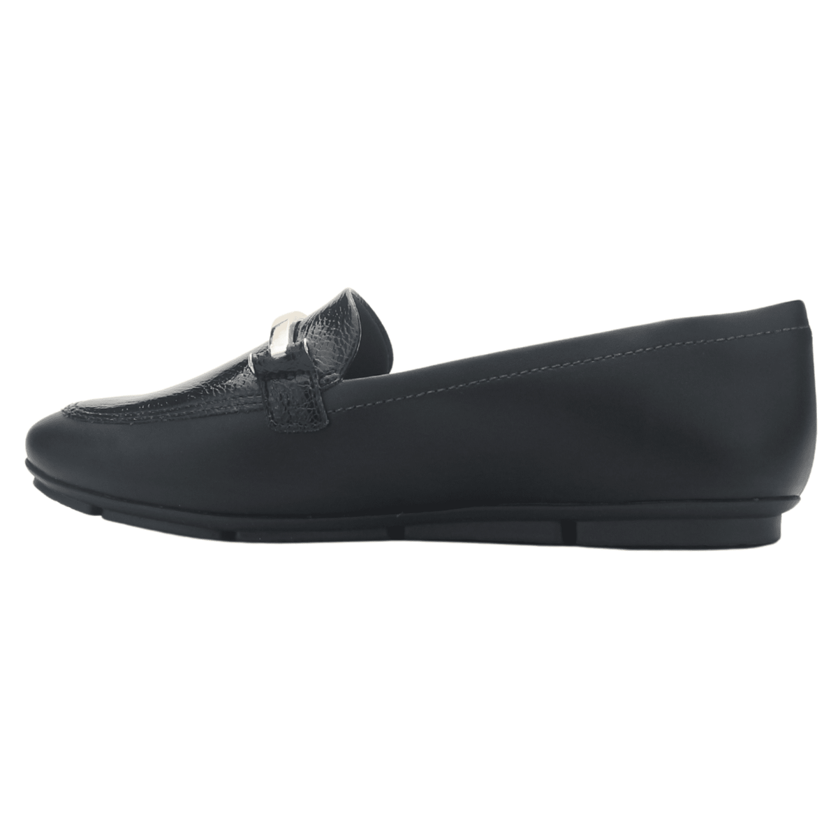 Mocasin Negro Mujer Comfortflex 2563404 Casual Mocasines Taco Comfortflex 