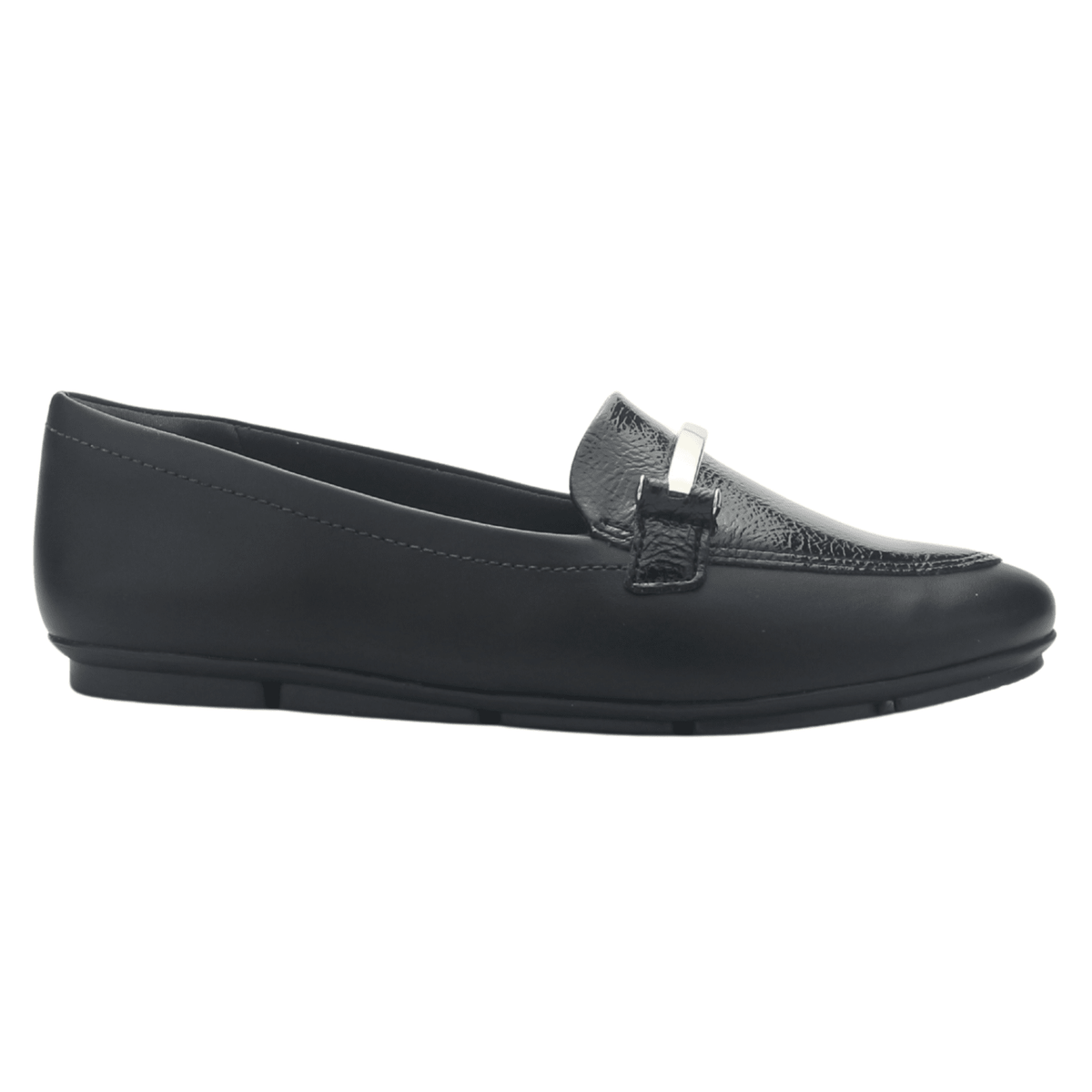 Mocasin Negro Mujer Comfortflex 2563404 Casual Mocasines Taco Comfortflex 