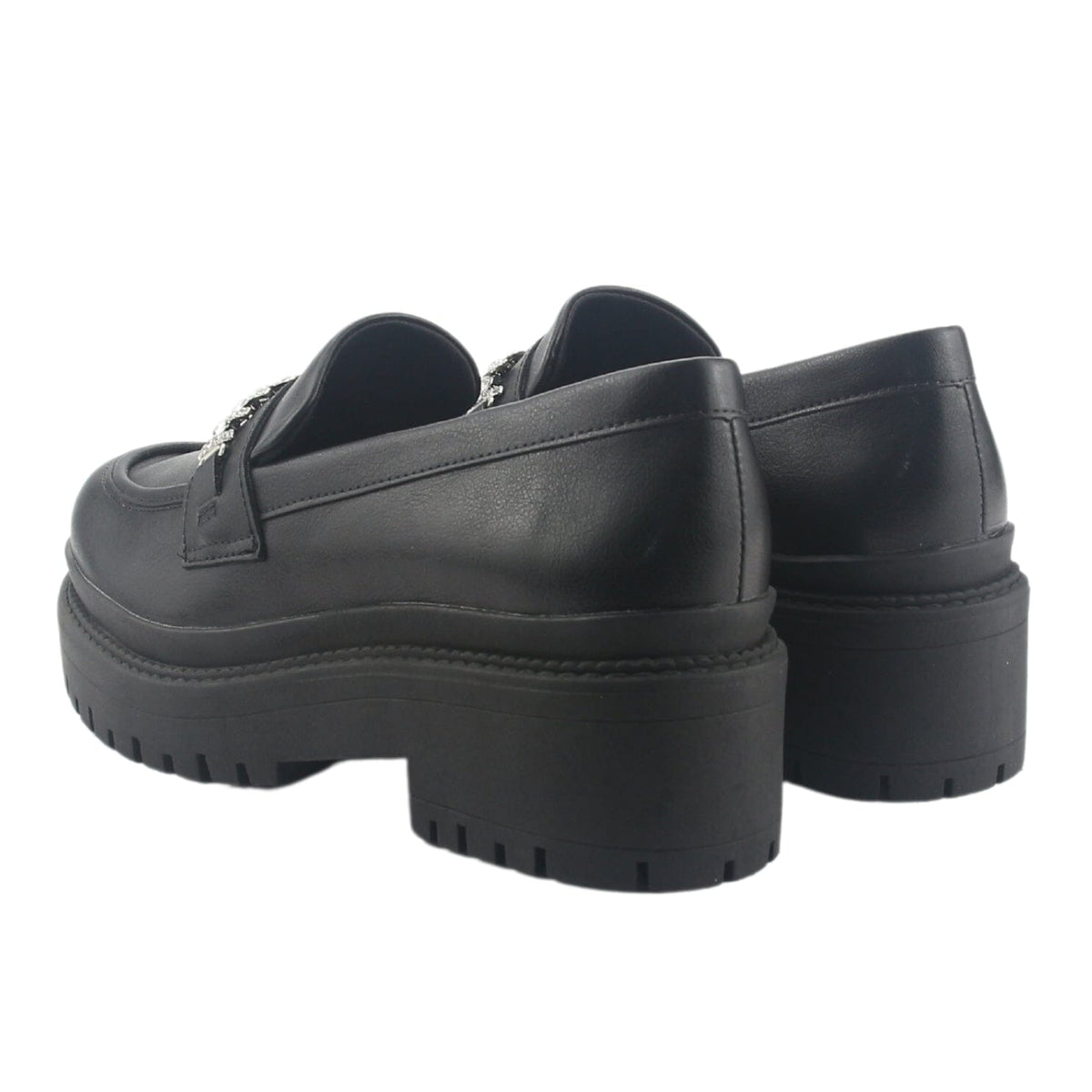 Mocasin Via Marte Mujer 013-003-01 Negro Casual Mocasines Plataforma Via Marte 