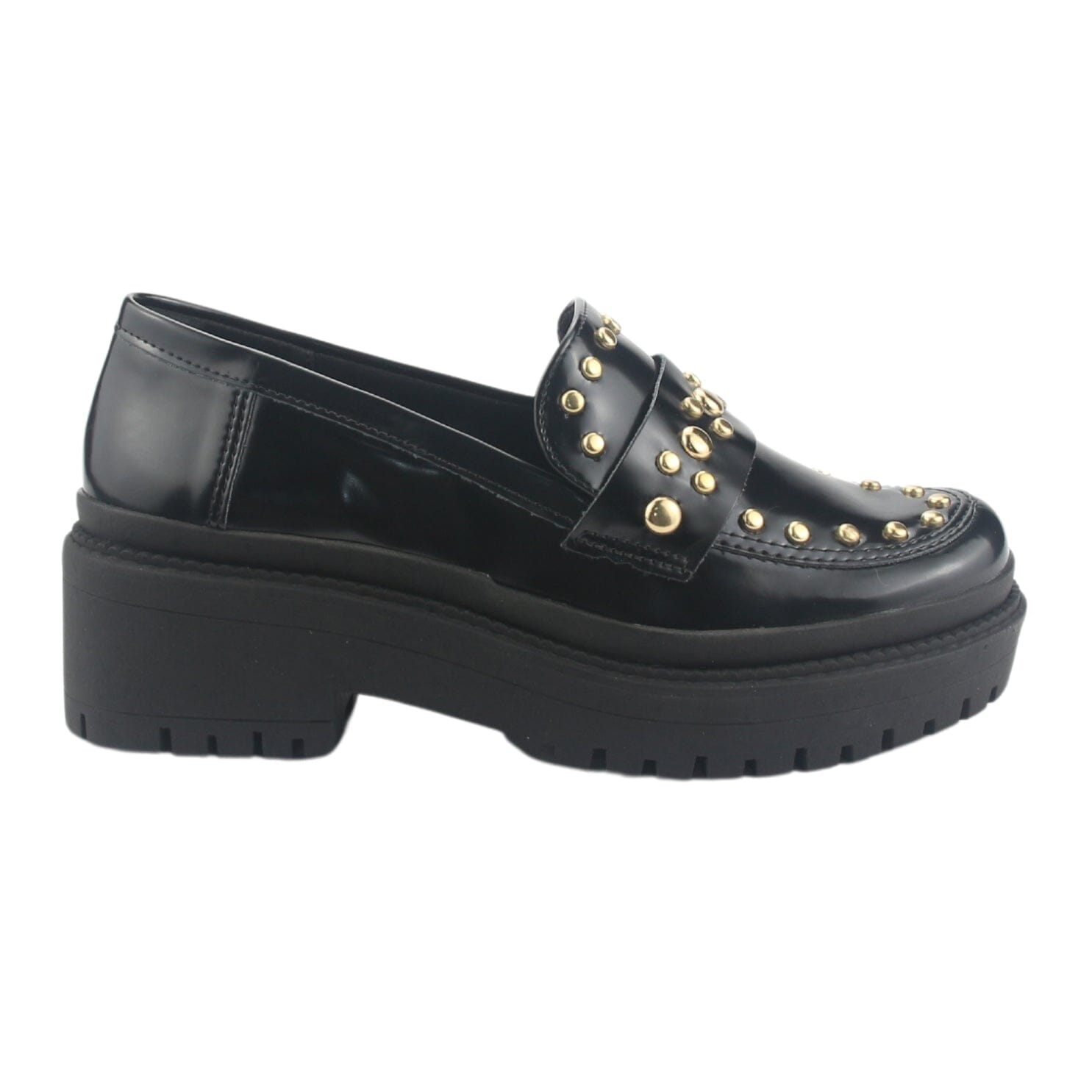 Mocasin Via Marte Mujer 013-005-01 Negro Casual Mocasines Plataforma Via Marte 