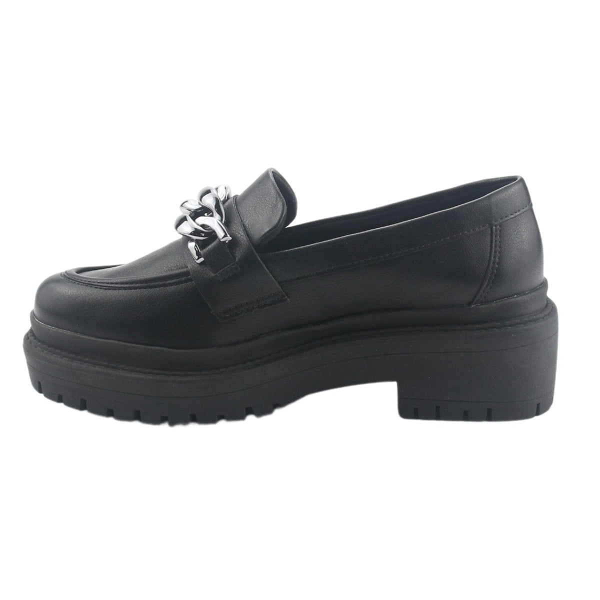 Mocasin Via Marte Mujer 013-006-01 Negro Casual Mocasines Plataforma Via Marte 