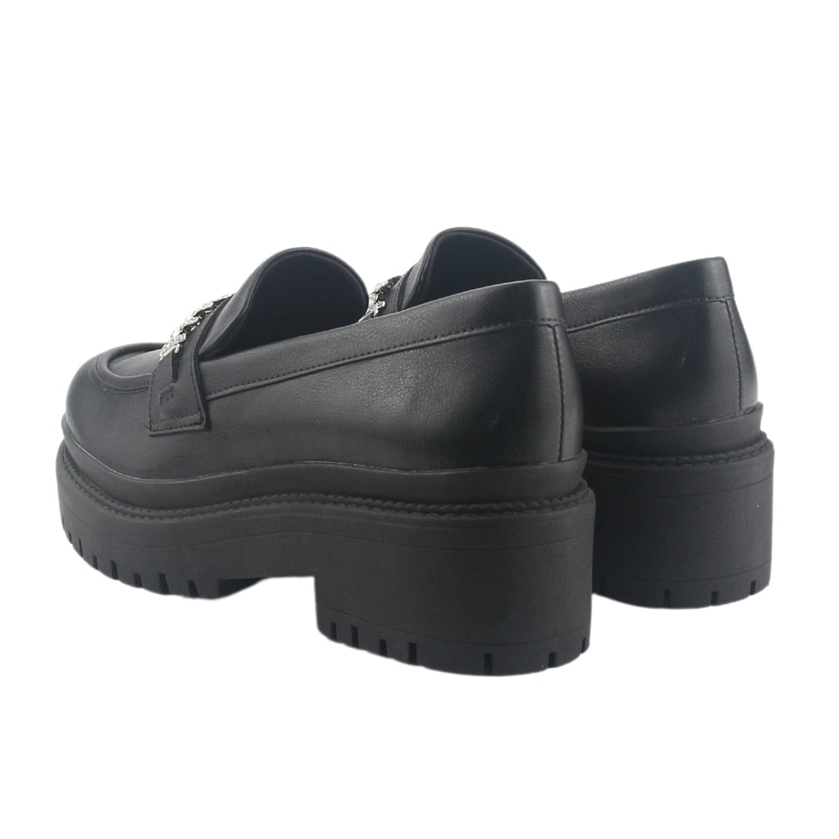 Mocasin Via Marte Mujer 013-006-01 Negro Casual Mocasines Plataforma Via Marte 