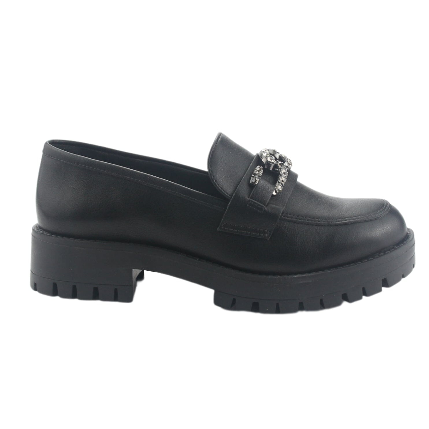 Mocasin Via Marte Mujer 083-005-01 Negro Casual Mocasines Taco Via Marte 