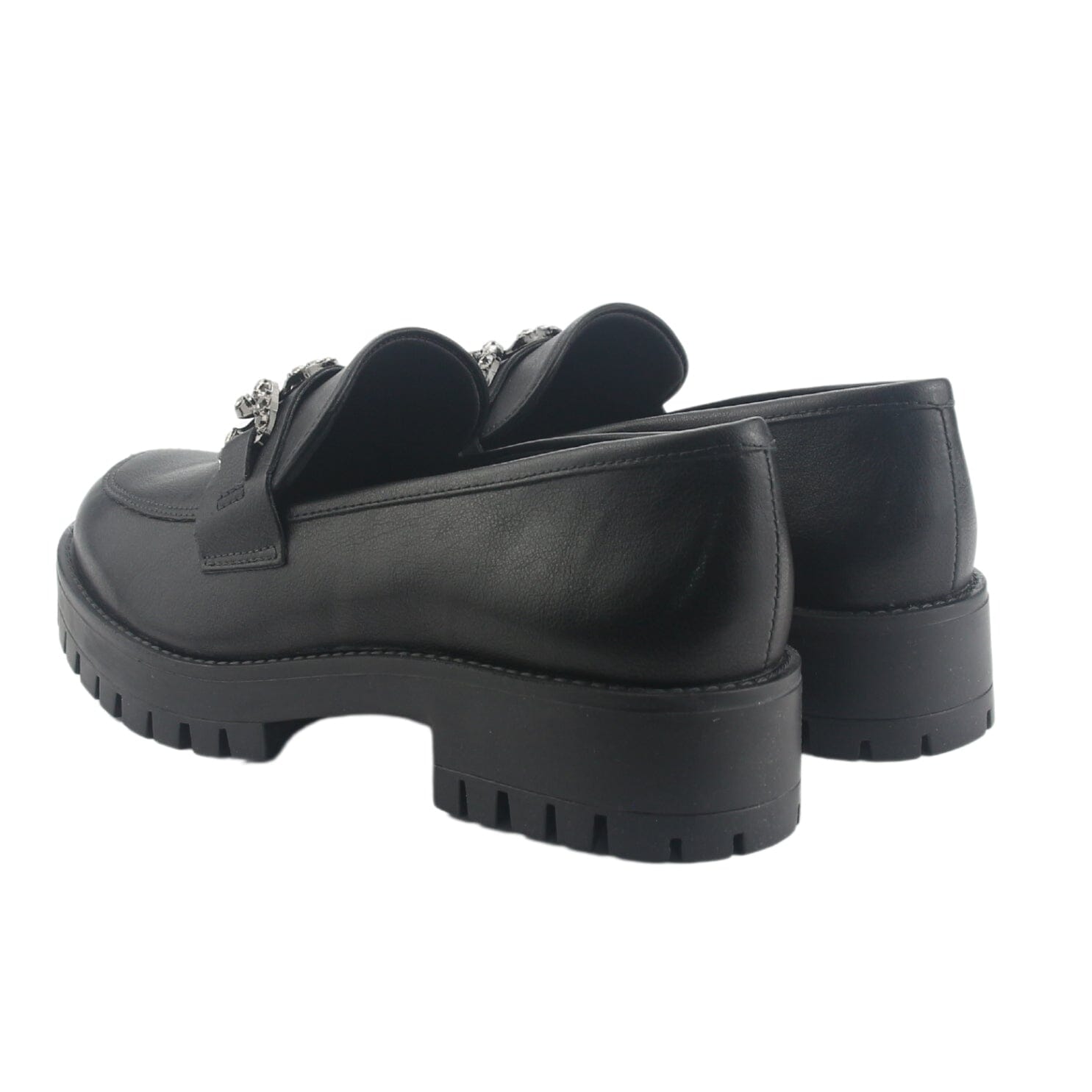 Mocasin Via Marte Mujer 083-005-01 Negro Casual Mocasines Taco Via Marte 
