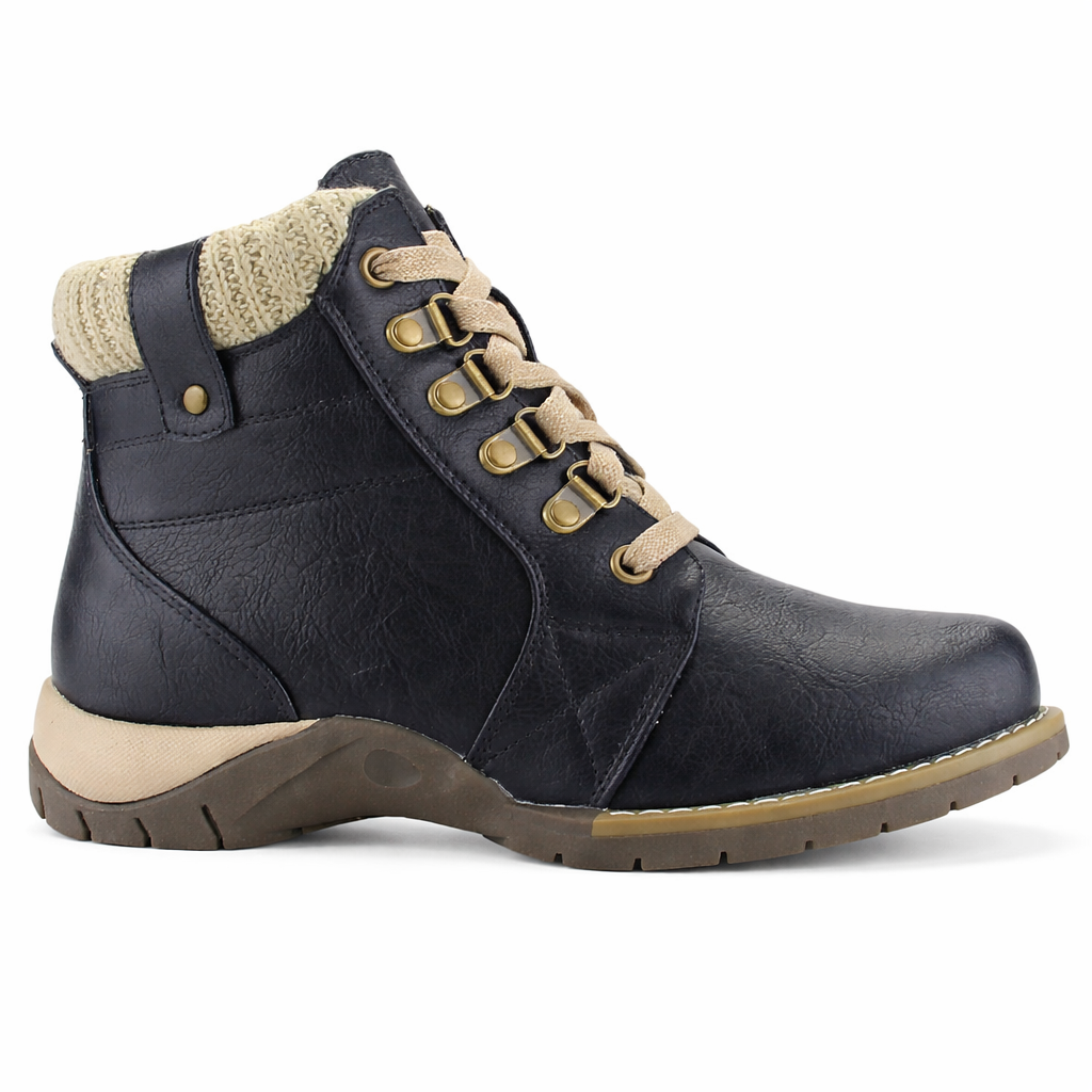 Botin Negro Mujer Casual Chalada Rolo