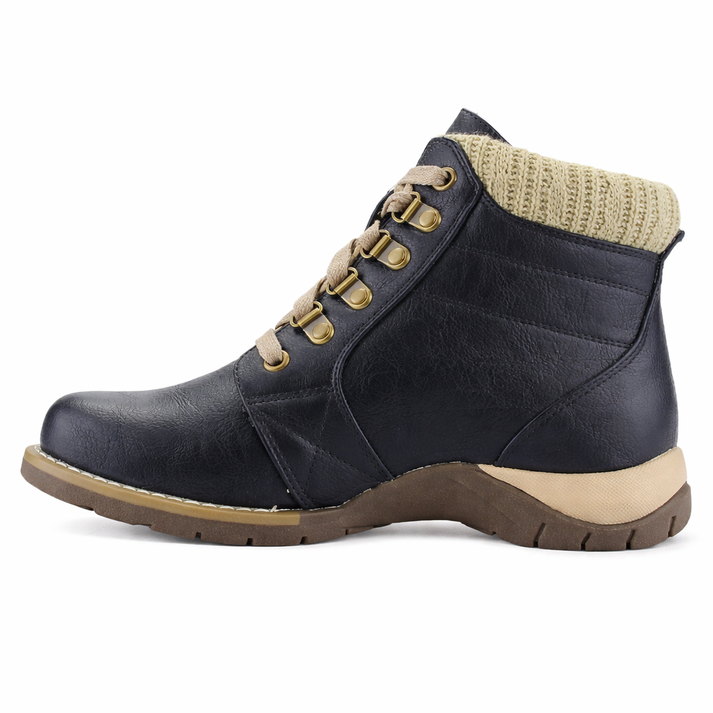 Botin Negro Mujer Casual Chalada Rolo