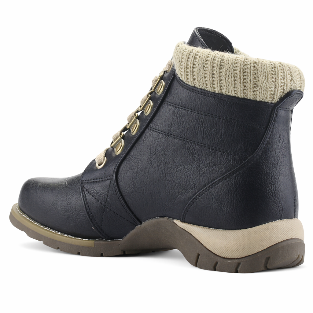 Botin Negro Mujer Casual Chalada Rolo