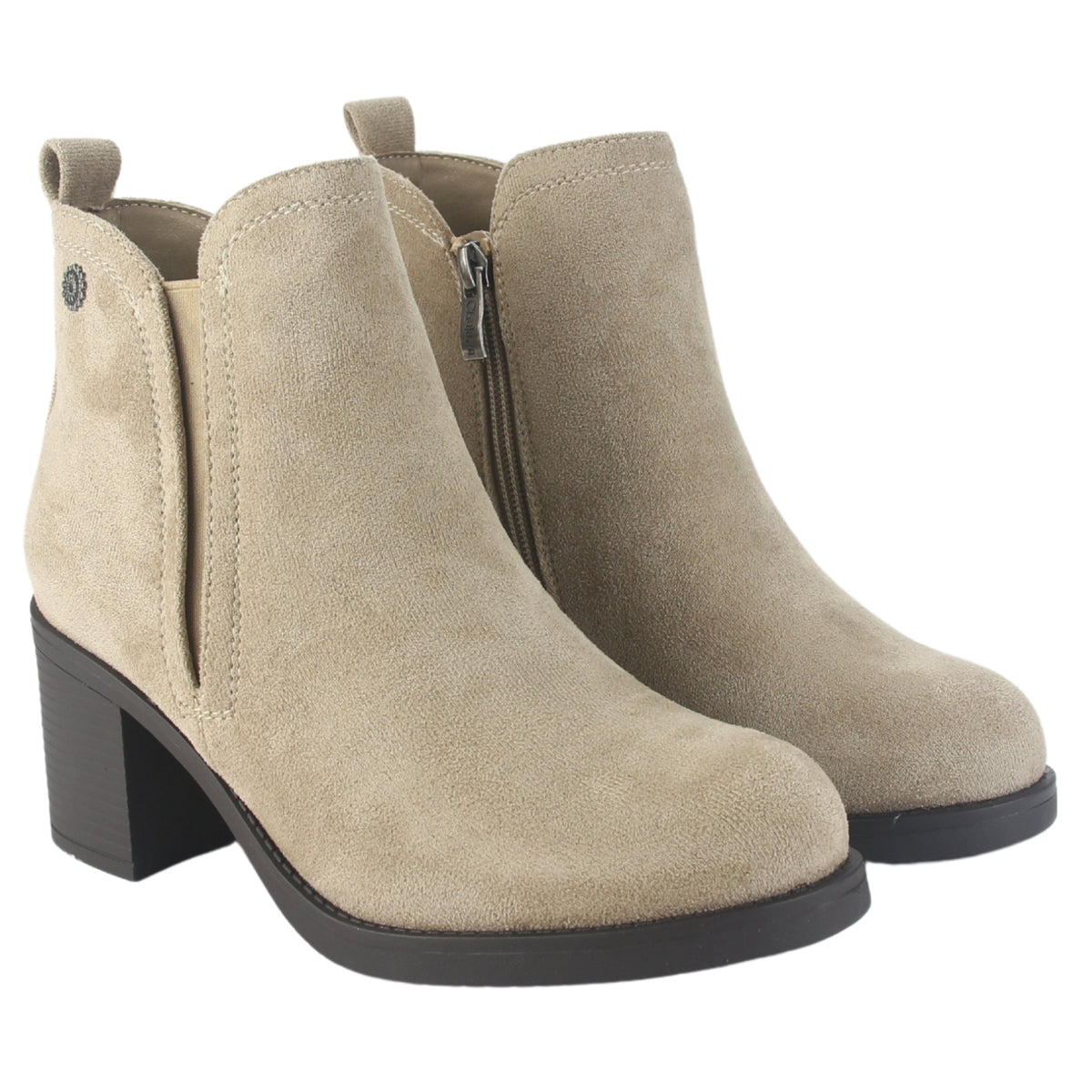 Botin Chalada Mujer Prata-1 Taupe Casual