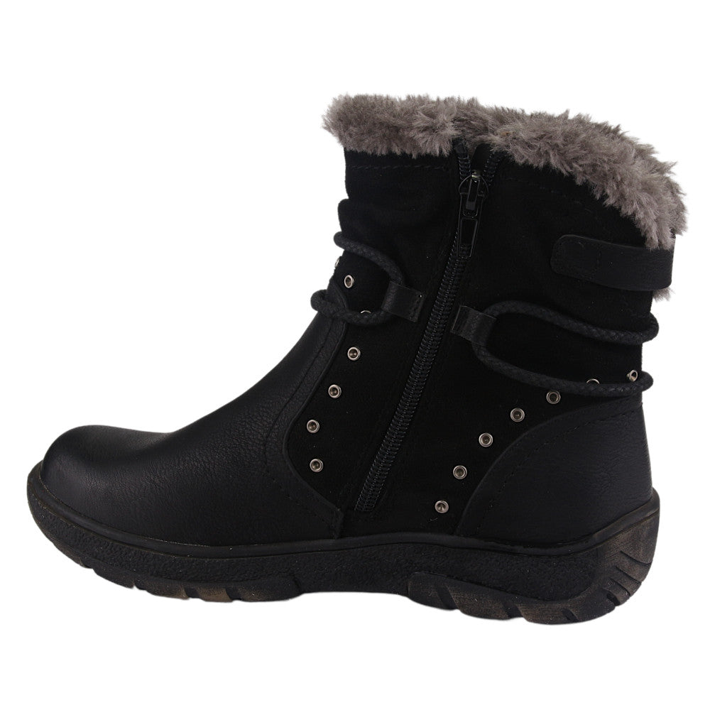 Botin Chalada Mujer Qual-1 Negro Comfort