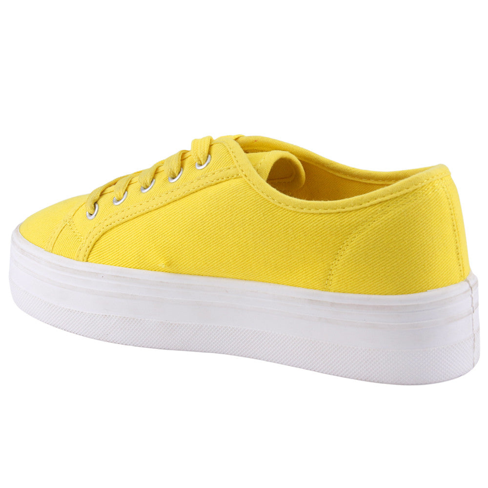 Zapatilla Chalada Mujer Field-5a Amarillo Urbano