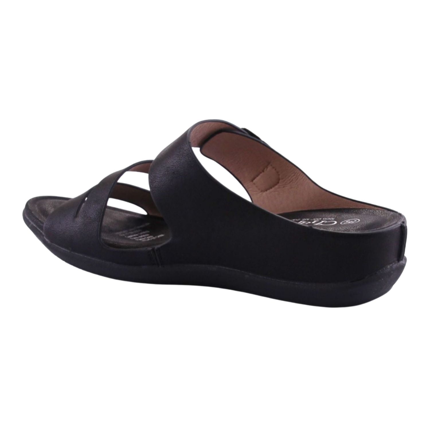 Sandalia Chalada Mujer Ceniza-5 Negro Comfort