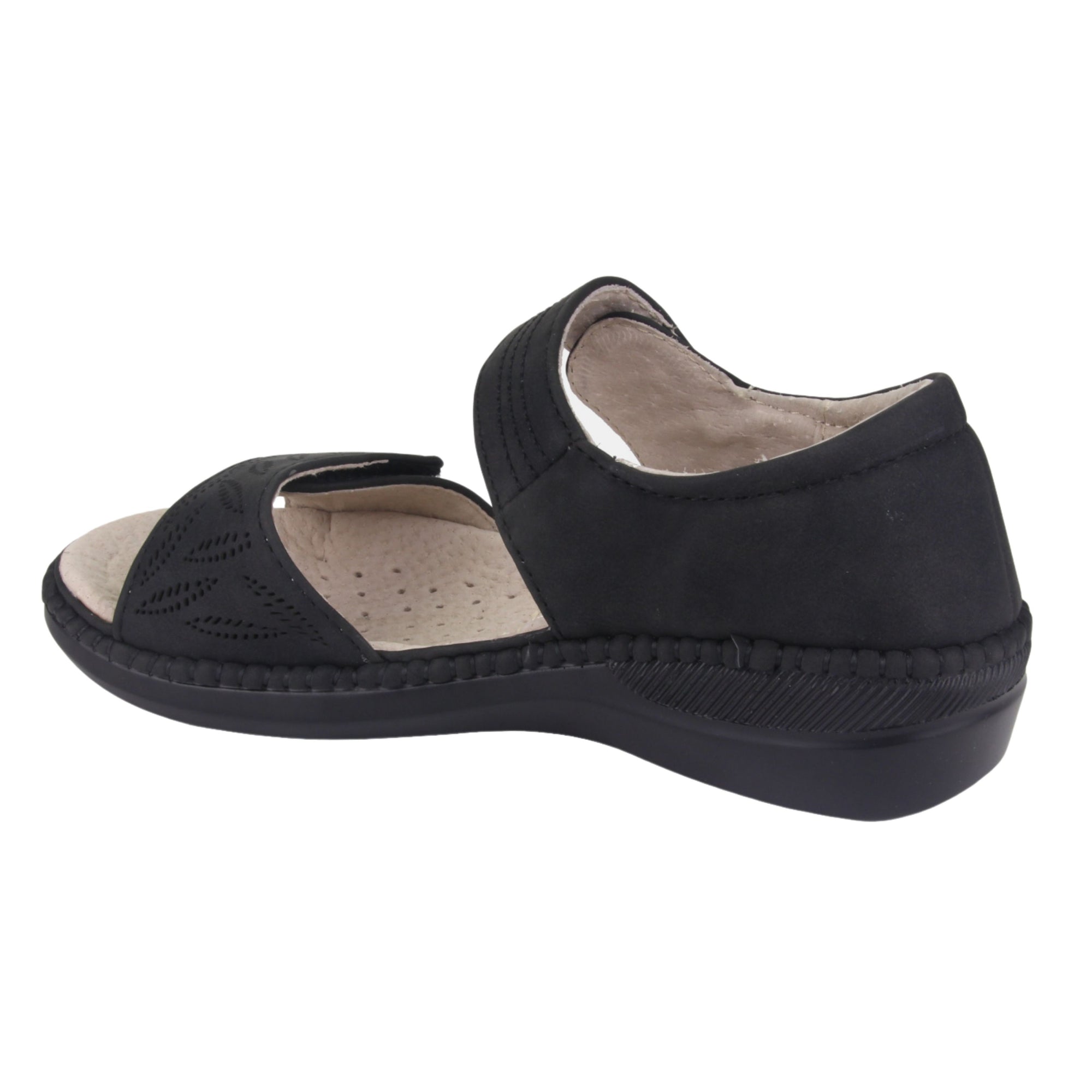 Sandalia Chalada Mujer Lena-1 Negro Comfort