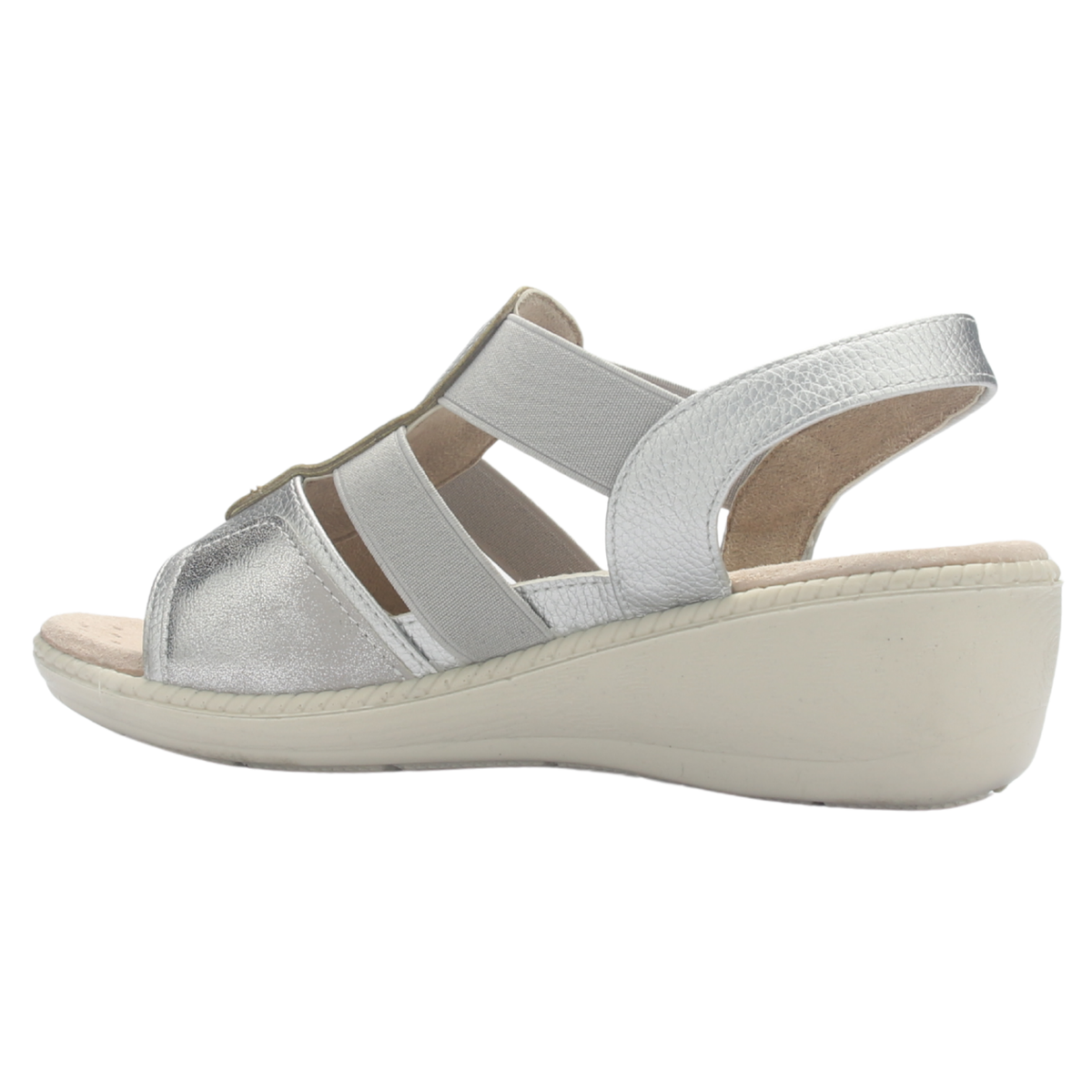 Sandalia Mujer Chalada Lupe-4 Plateado Casual