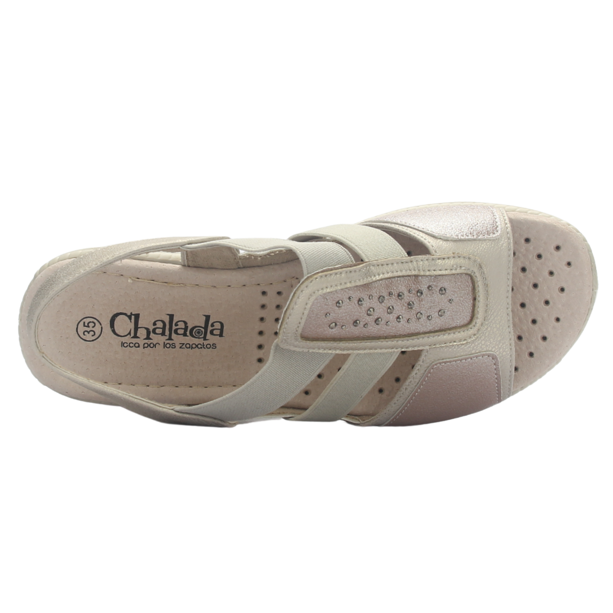 Sandalia Mujer Chalada Lupe-4 Plateado Casual