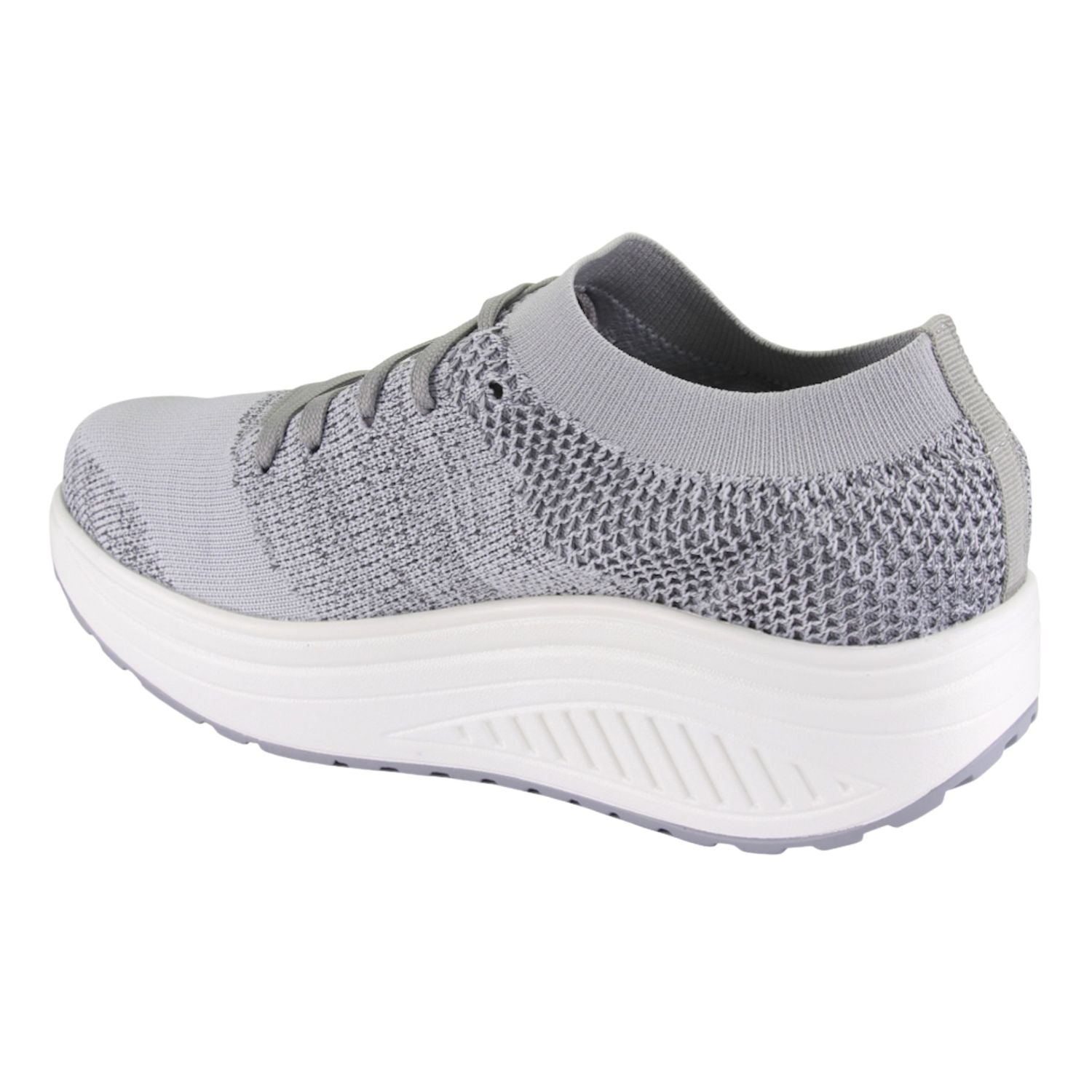 Zapatilla Funway Mujer Tija-7 Gris Plataforma