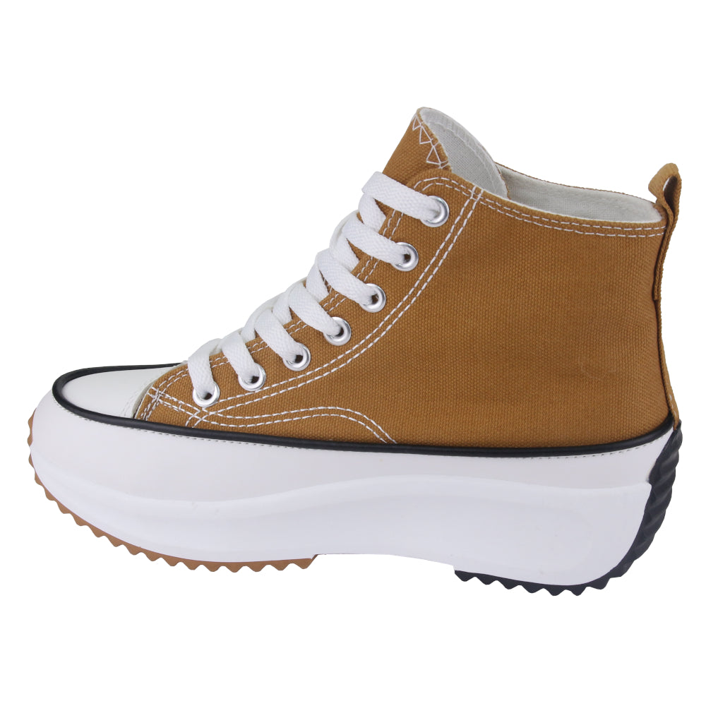 Zapatilla Funway Mujer Biggerh-1 Camel Moda