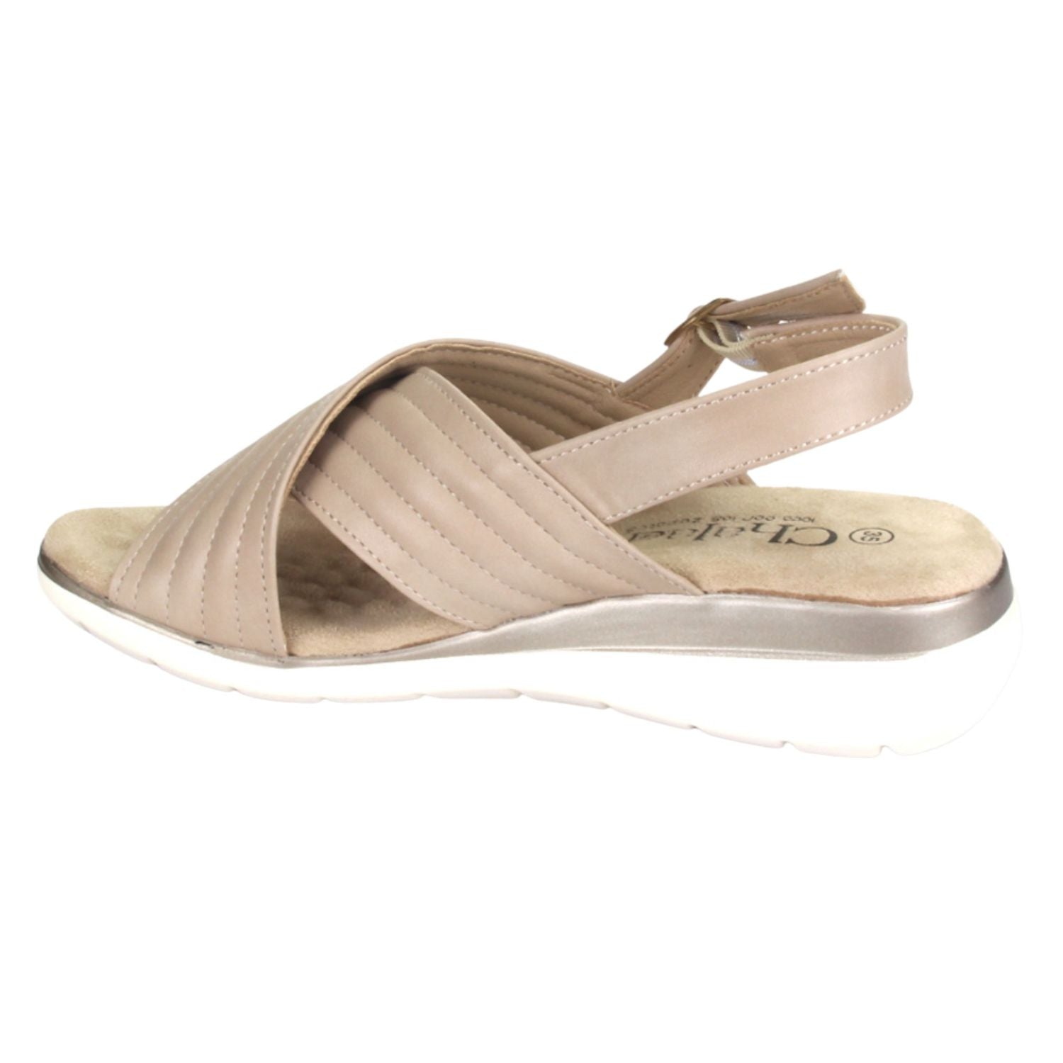 Sandalia Chalada Mujer Floro-3 Beige Casual