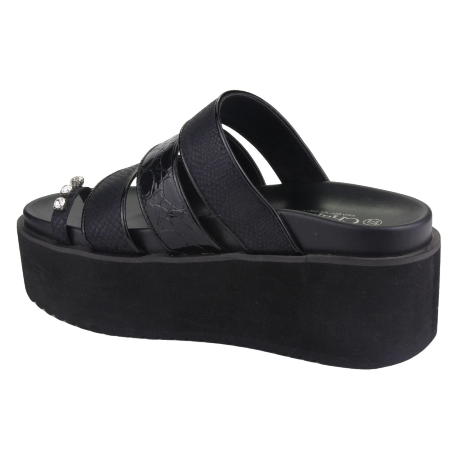 Sandalia Chalada Mujer Viru-21 Negro Moda