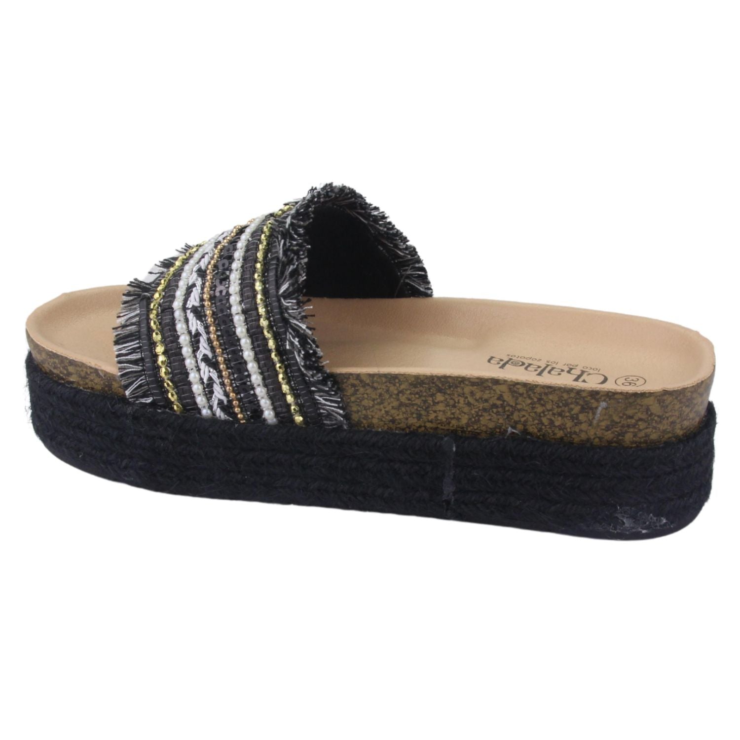 Sandalia Chalada Mujer Stork-10 Negro Moda