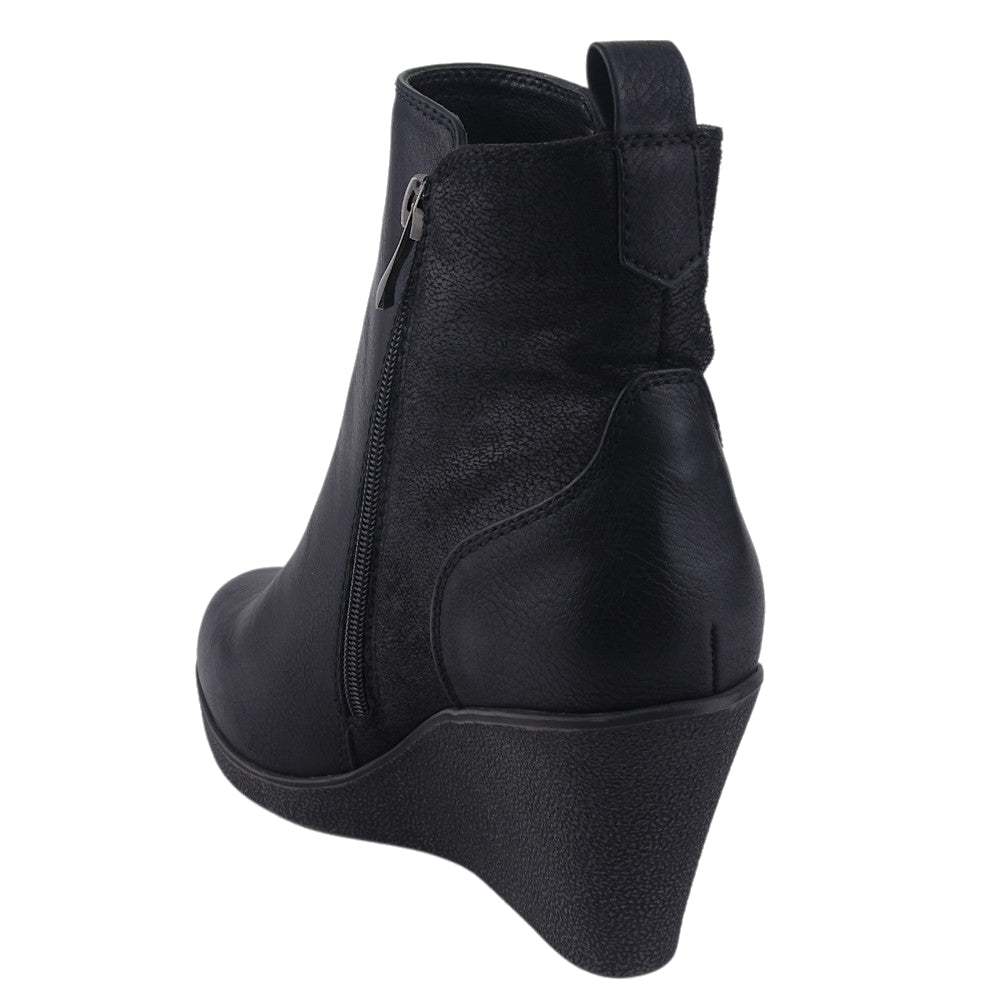 Botin Chalada Mujer Wedge-41 Negro Casual