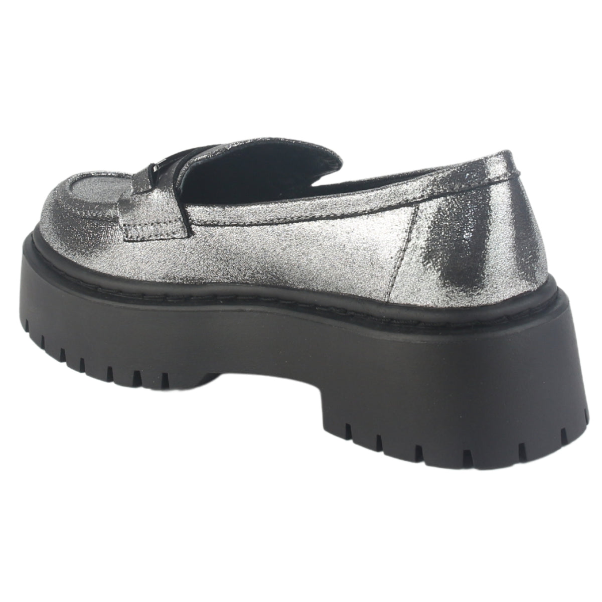 Mocasin Chalada Mujer Lewis-1 Plateado Casual