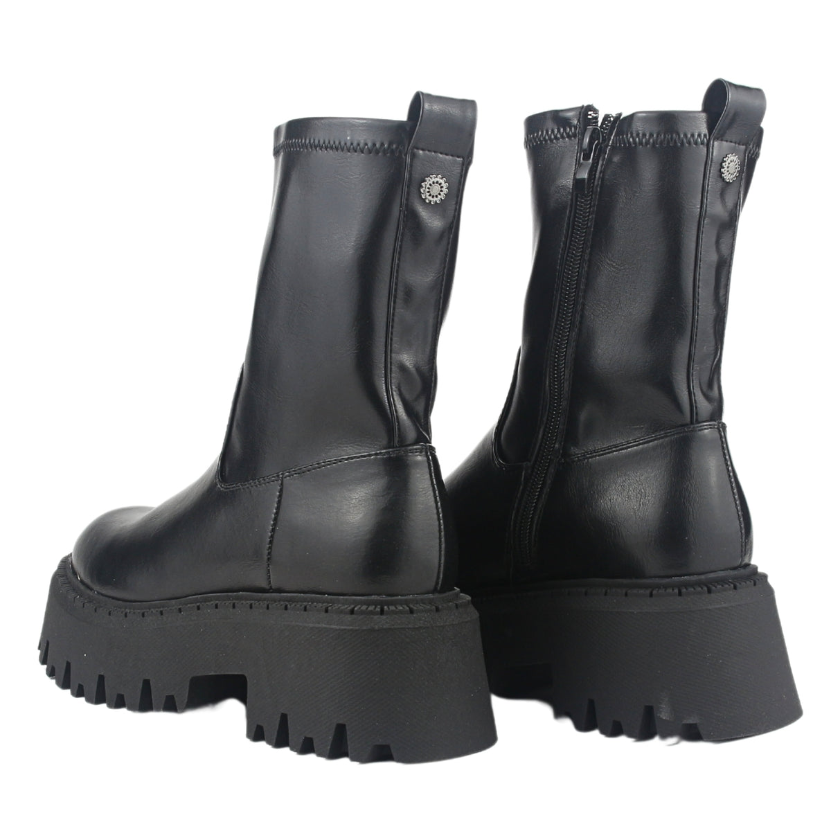 Bota Chalada Mujer Tractor-20 Negro Casual
