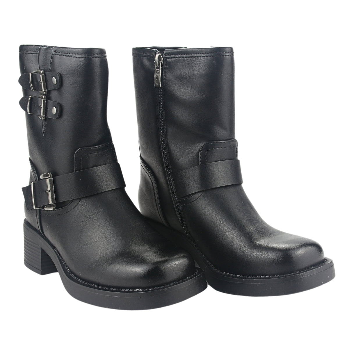 Bota Chalada Mujer Biker-4 Negro Casual