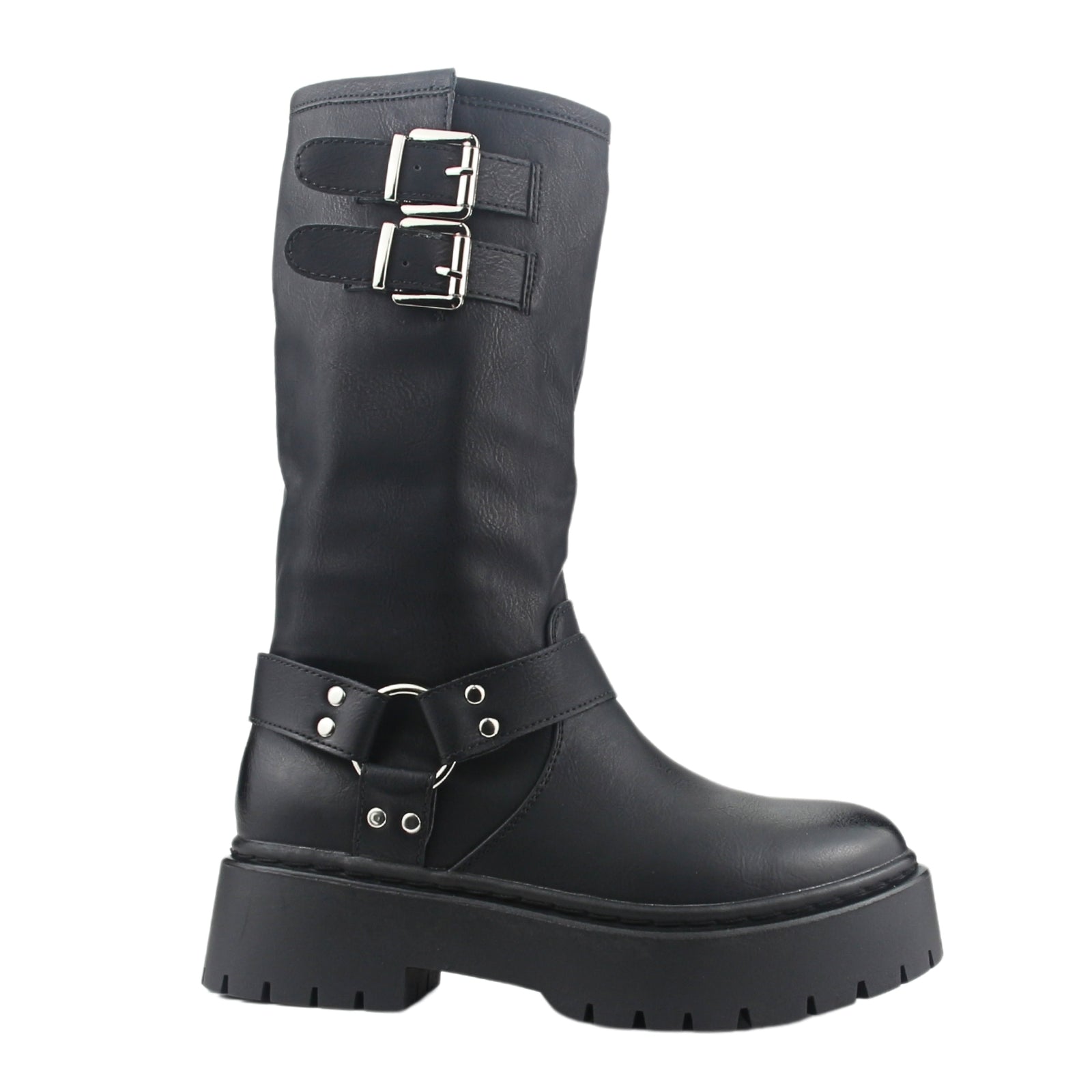 Bota Chalada Mujer Rust-23 Negro Plataforma