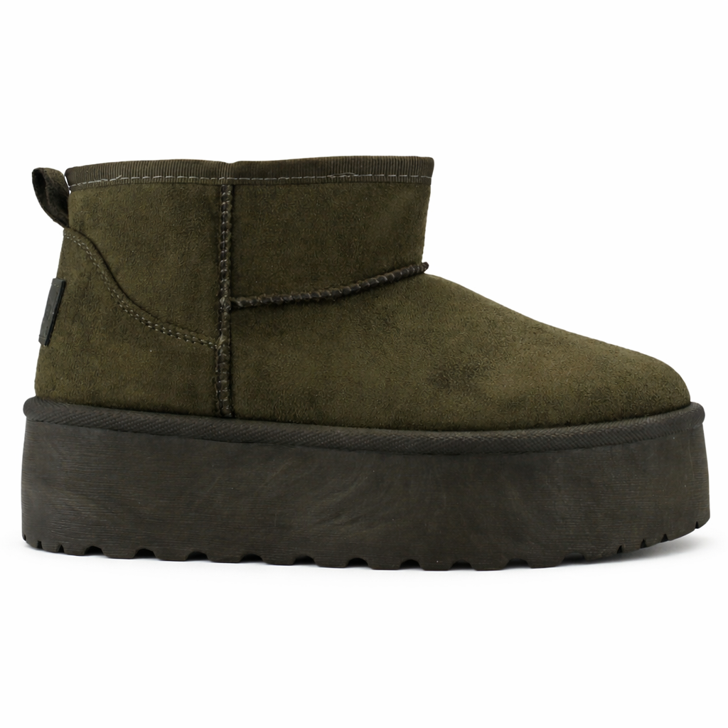 Botin Oliva Mujer Casual Chalada Pinguih