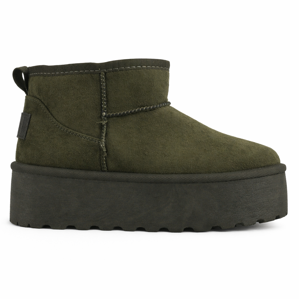 Botin Oliva Mujer Casual Chalada Pinguih