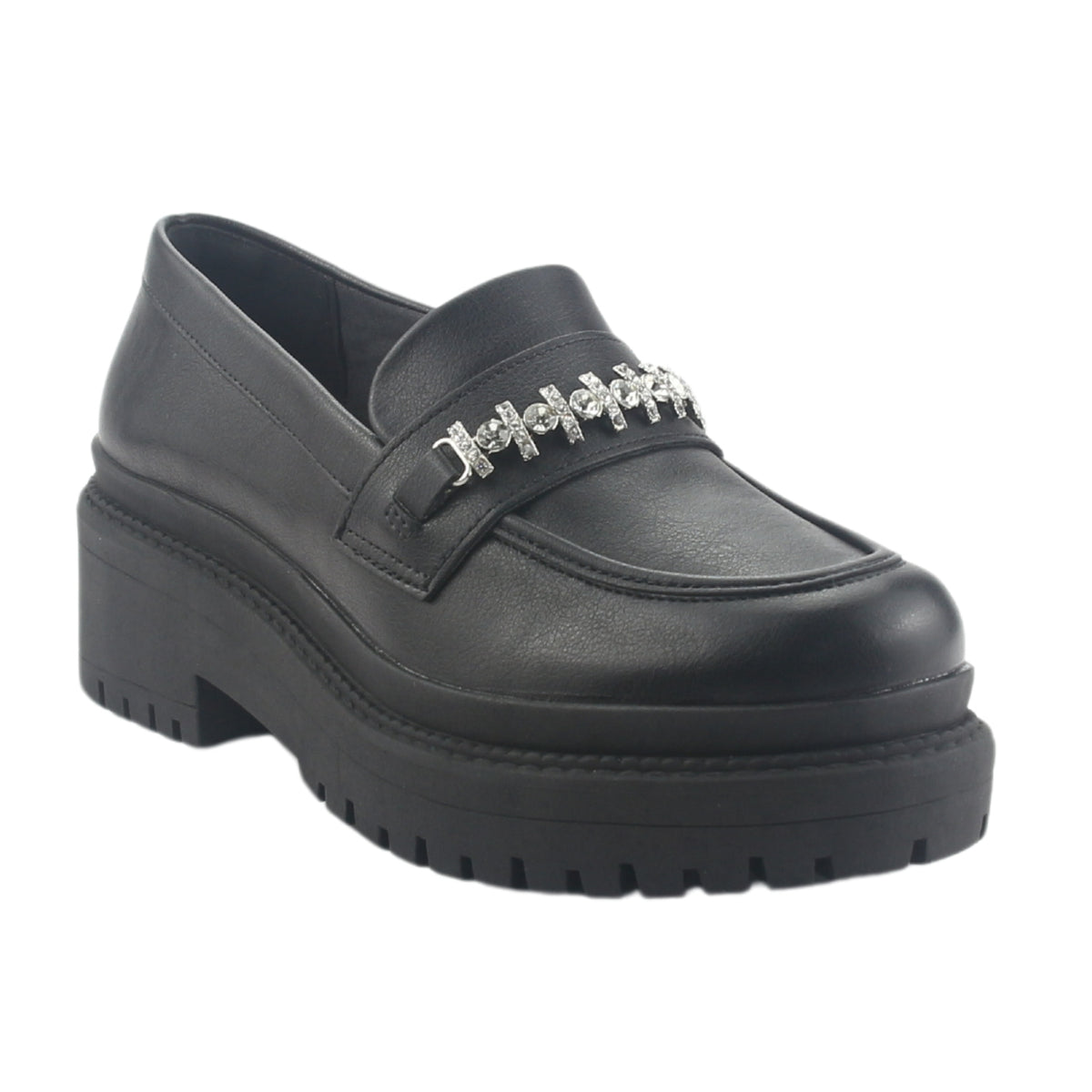 Mocasin Via Marte Mujer 013-003-01 Negro Casual