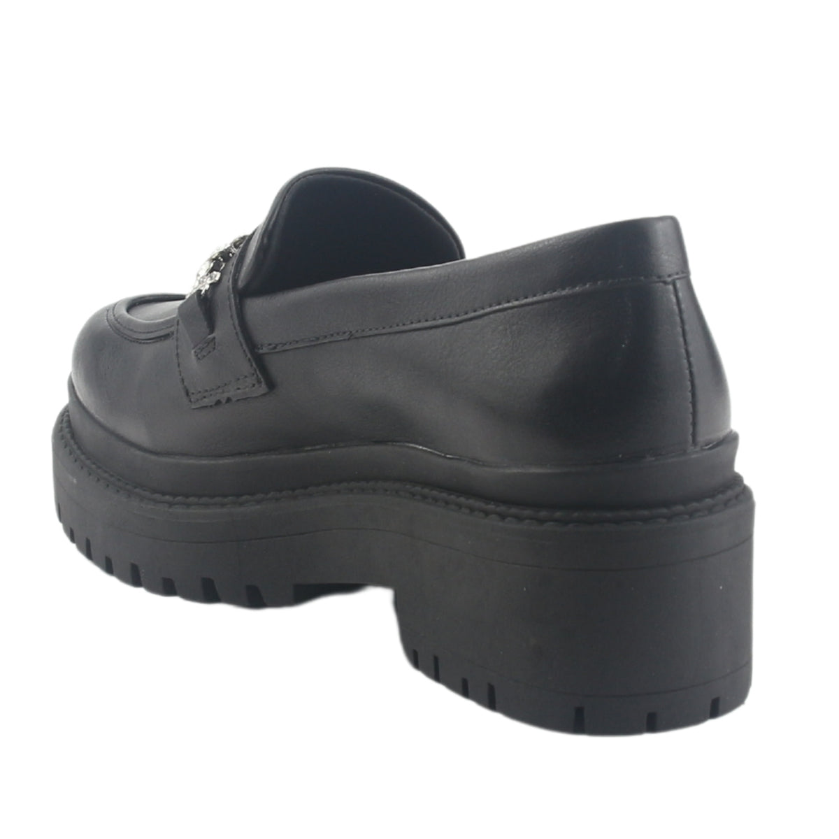 Mocasin Via Marte Mujer 013-003-01 Negro Casual