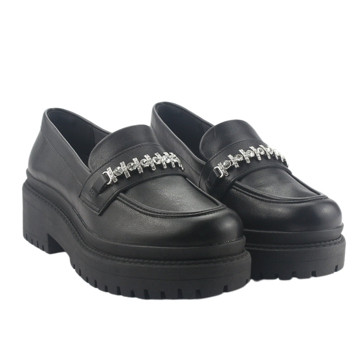 Mocasin Via Marte Mujer 013-003-01 Negro Casual