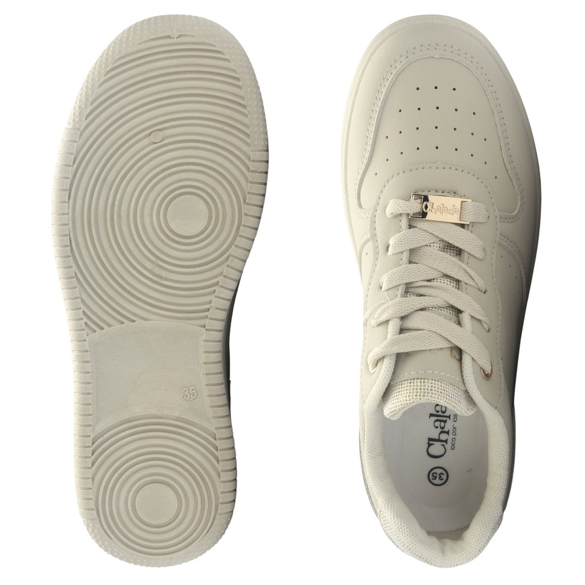 Zapatilla Mujer Chalada Matrix-1 Beige Urbano