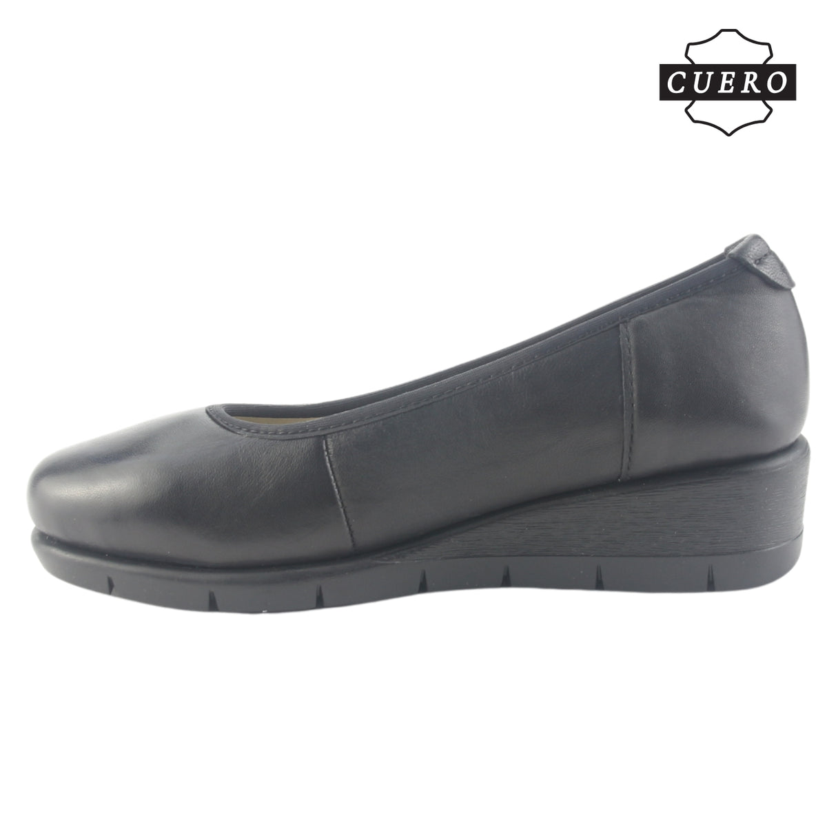 Zapato de Cuero Chalada Mujer Calafate-4 Negro Casual
