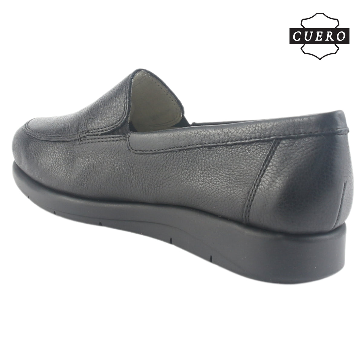 Mocasin de Cuero Chalada Mujer Cira-1 Negro Casual