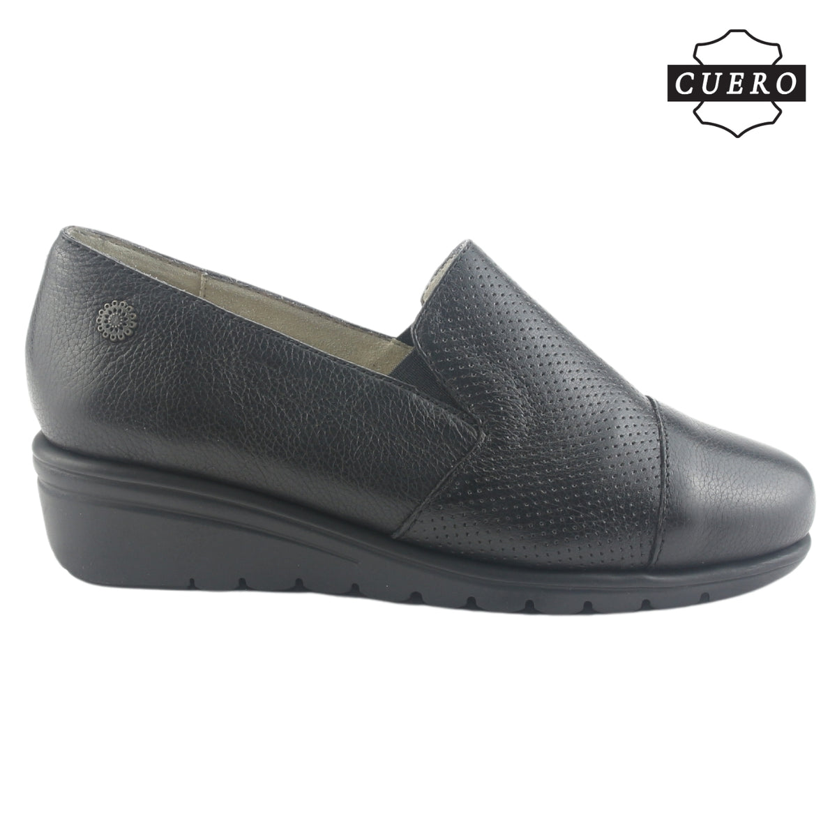 Zapato de Cuero Chalada Mujer Casia-1 Negro Casual
