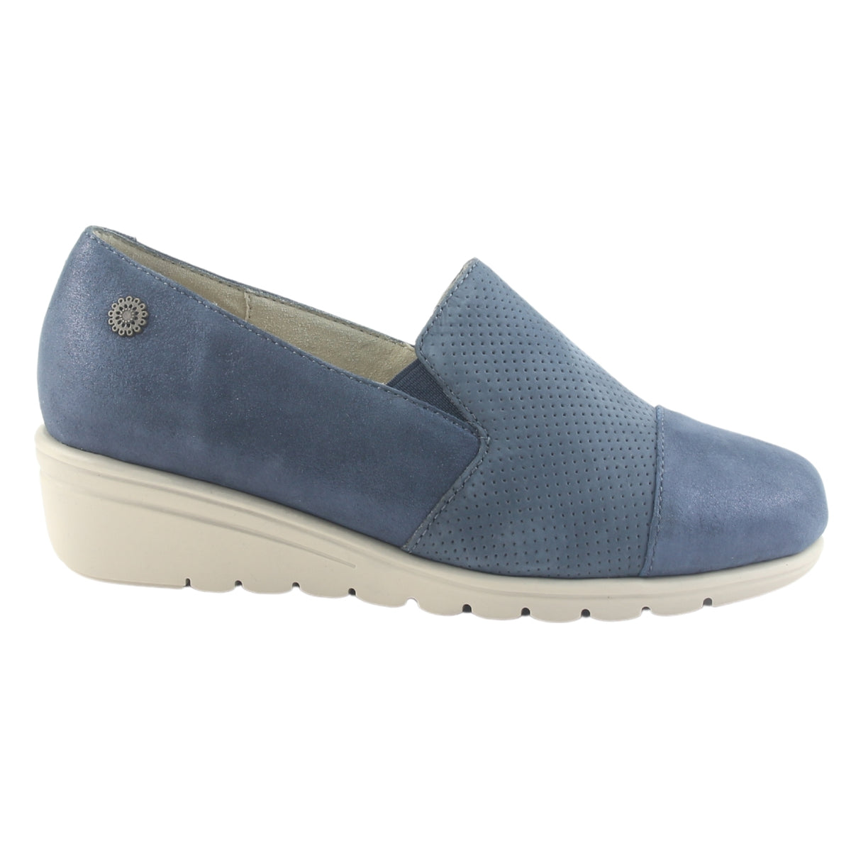 Zapato de Cuero Chalada Mujer Casia-1 Azul Casual