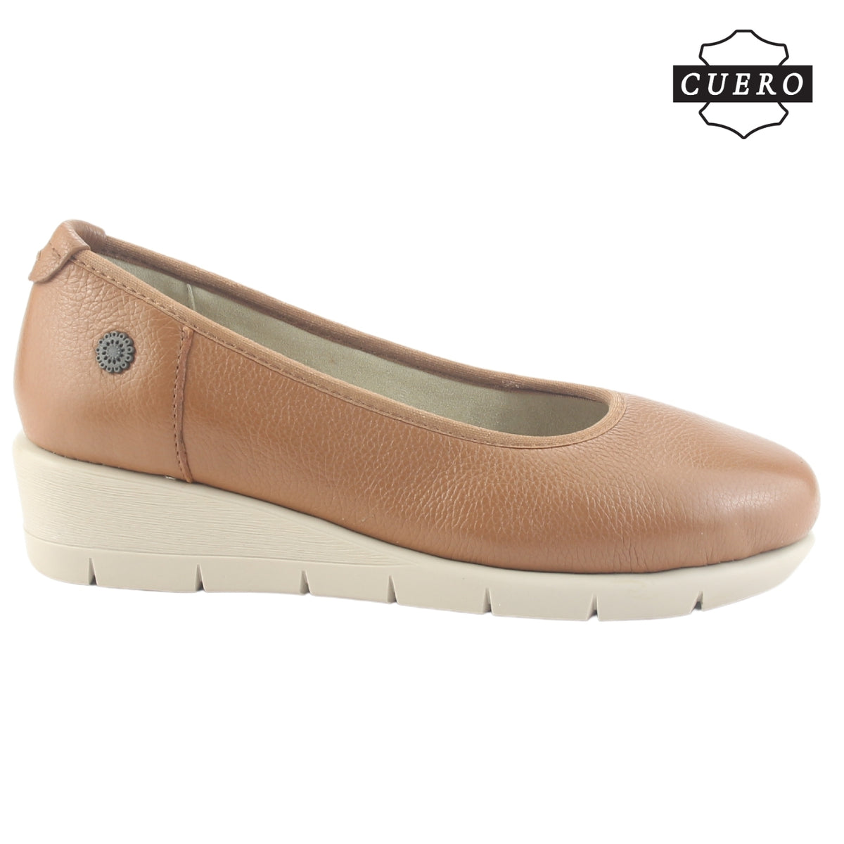 Zapato de Cuero Chalada Mujer Calafate-4 Camel Casual