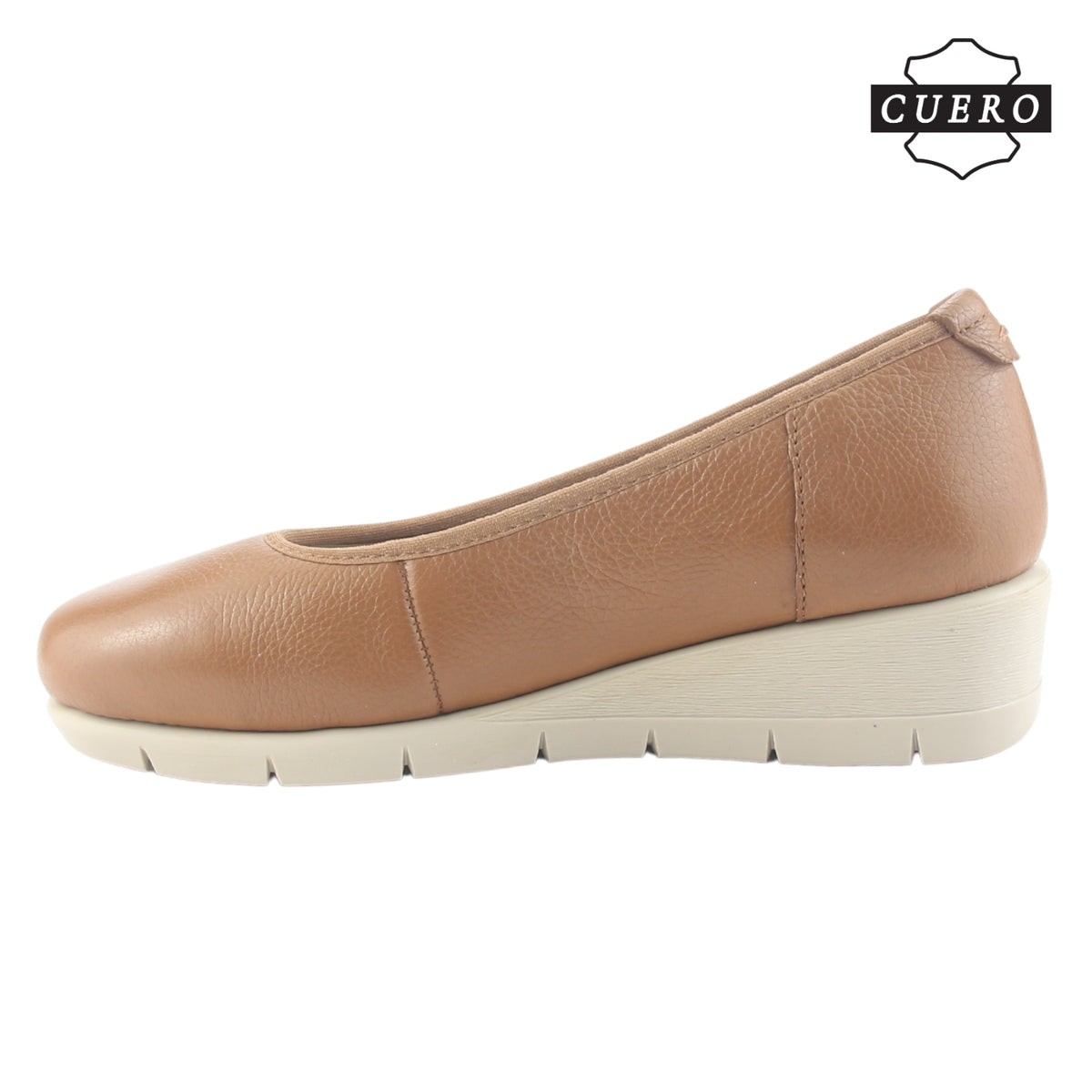 Zapato de Cuero Chalada Mujer Calafate-4 Camel Casual