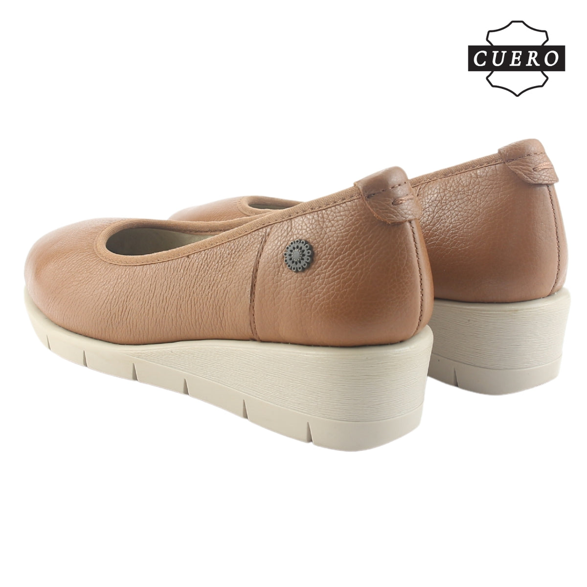 Zapato de Cuero Chalada Mujer Calafate-4 Camel Casual