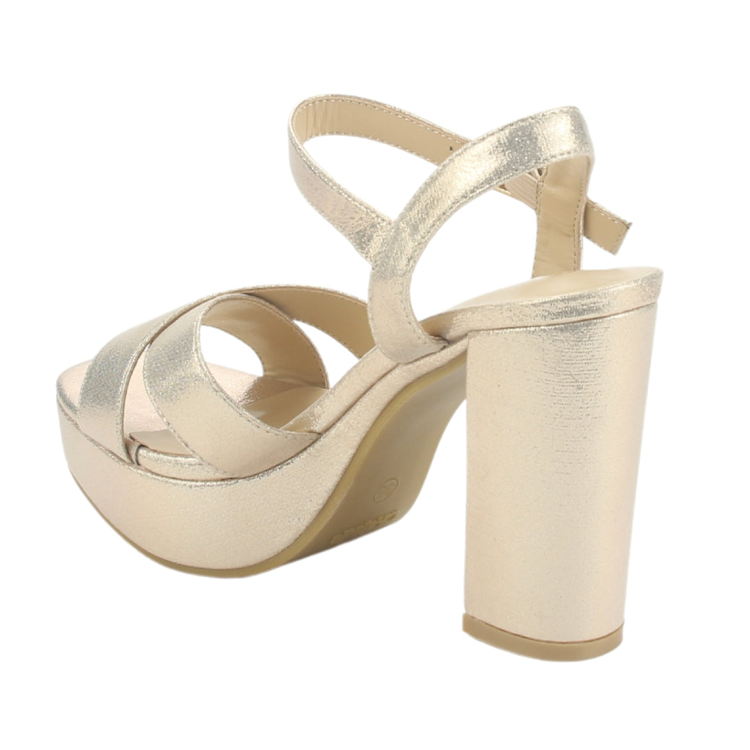 Sandalia Chalada Mujer Vina-1 Dorado Fiesta