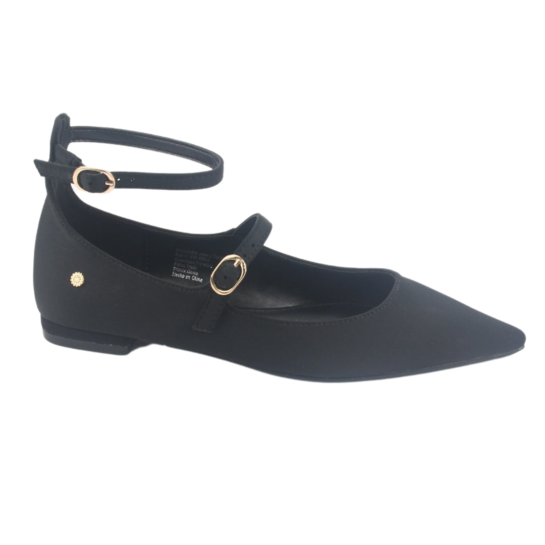 Zapato Chalada Mujer Feola-2 Negro Casual