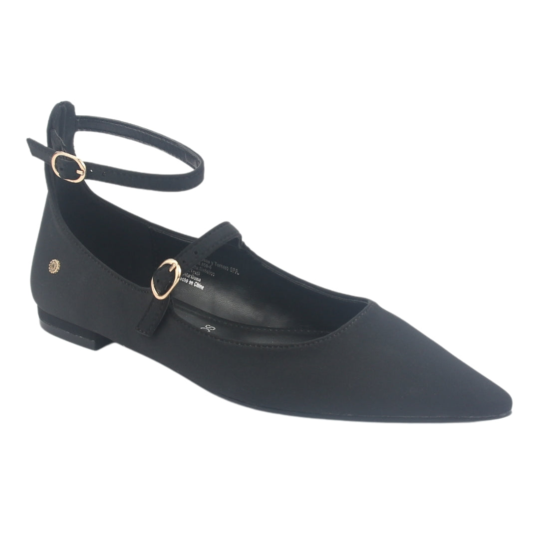 Zapato Chalada Mujer Feola-2 Negro Casual